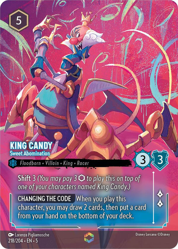 King Candy - Sweet Abomination  (Shimmering Skies 218/204) Enchanted - Near Mint Holofoil