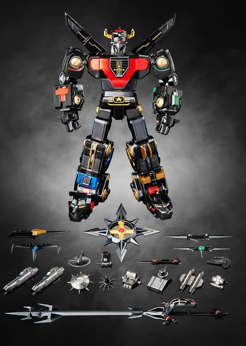 Voltron Black and Gold Edition Robo-DOU Action Figure - Entertainment Earth Exclusive