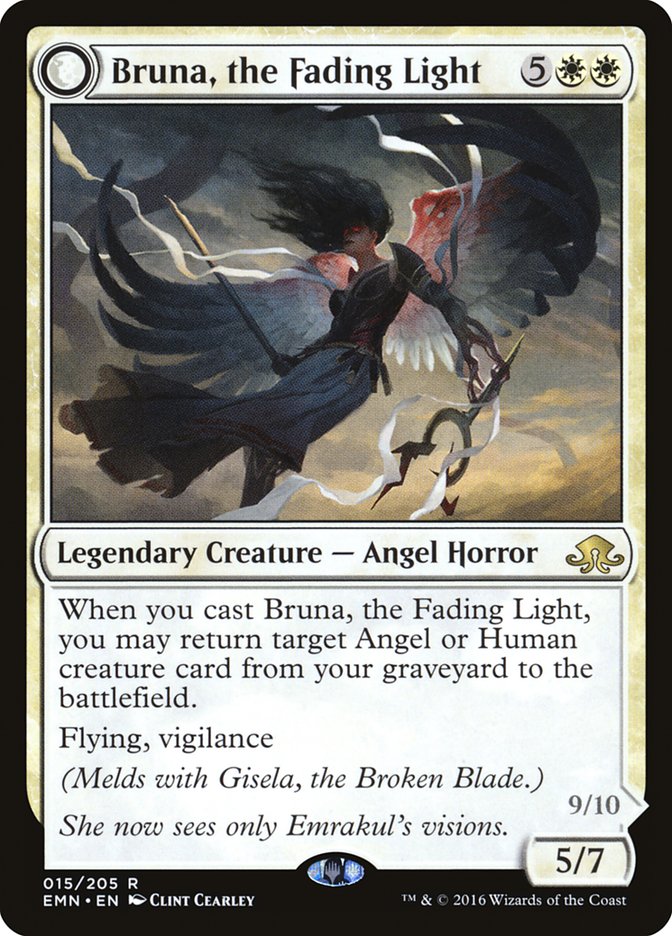 Bruna, the Fading Light /Brisela, Voice of Nightmares  [BOTTOM] (EMN-R) Moderate Play