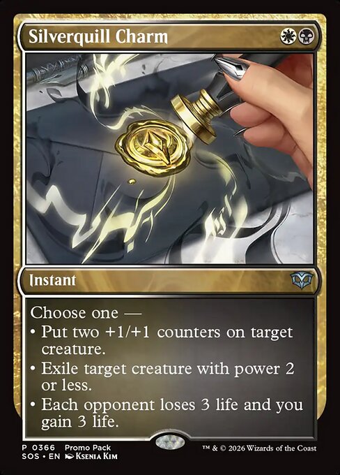 Silverquill Charm [ #0366 FNM Style Promo ] (SOS-U)