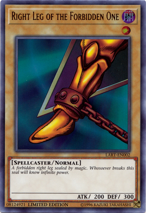 Right Leg of the Forbidden One (LART-EN002) Ultra Rare - Near Mint Limited