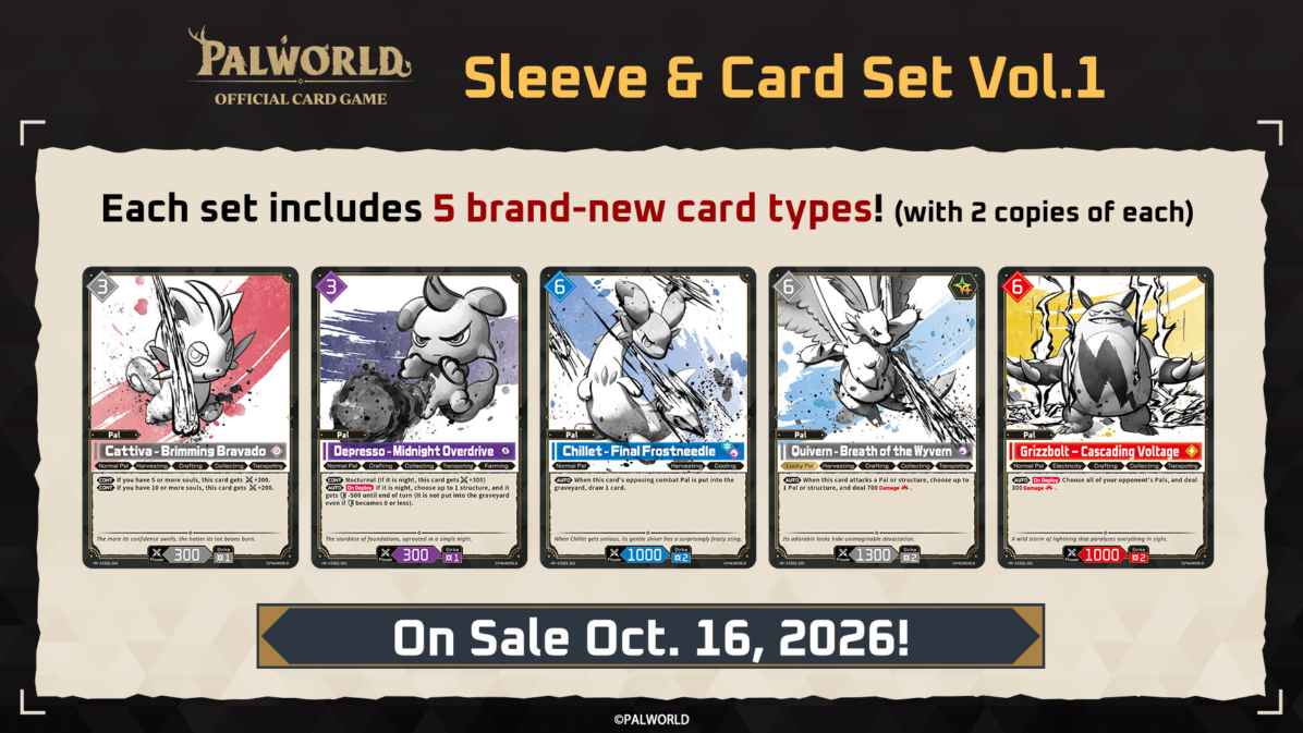 Palworld TCG: Sleeve & Card Set - Vol. 1