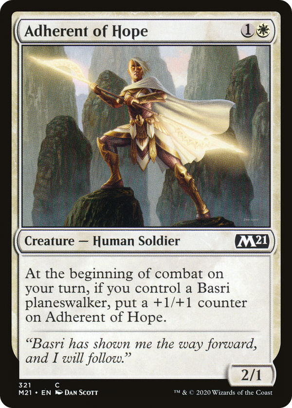 Adherent of Hope [#321 Planeswalker Deck] (M21-C-FOIL)