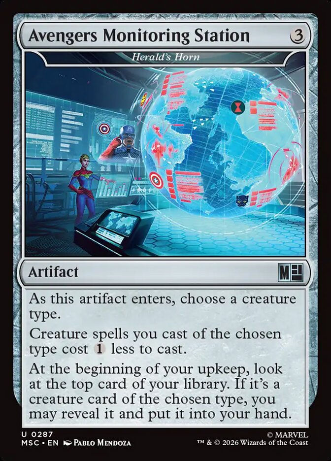 Avengers Monitoring Station - Herald's Horn [ #0287 Surge Foil ] (MSC-U)