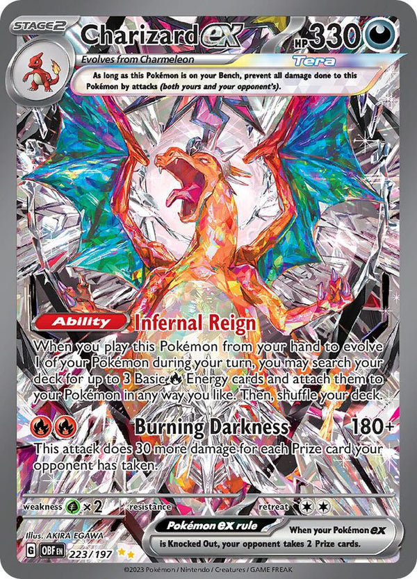 Charizard ex - 223/197 (OBF) Special Illustration Rare - Light Play Holofoil