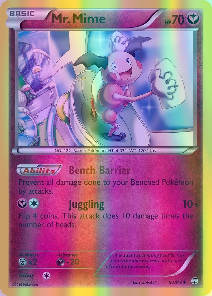 Mr. Mime - 052/083 (GEN) Uncommon - Near Mint Reverse Holofoil