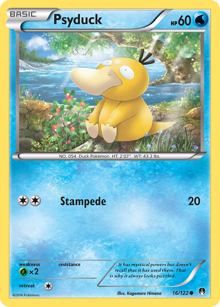 Psyduck - 016/122 (BKP) Common - Near Mint