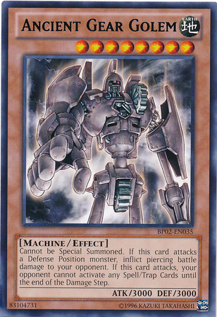 Ancient Gear Golem (Mosaic Rare) (BP02-EN035) Mosaic Rare - Near Mint Unlimited