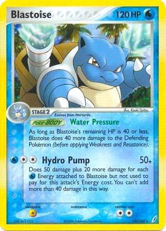 Blastoise - 014/100 (CG) Rare - Light Play Holofoil Unlimited