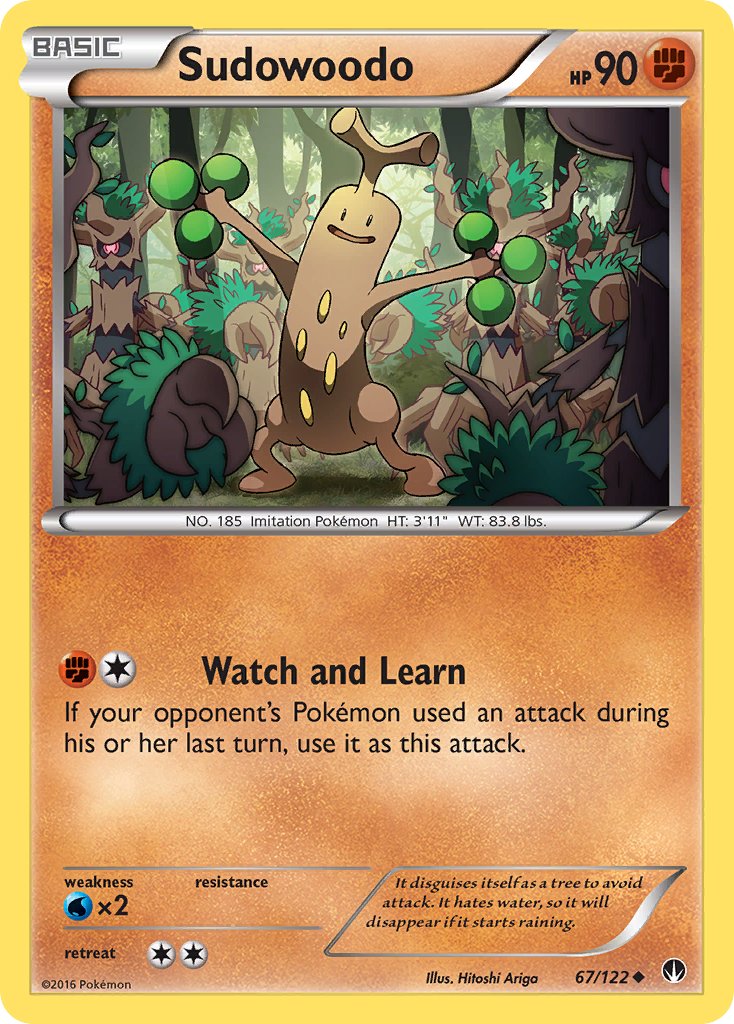 Sudowoodo - 067/122 (BKP) Uncommon - Near Mint