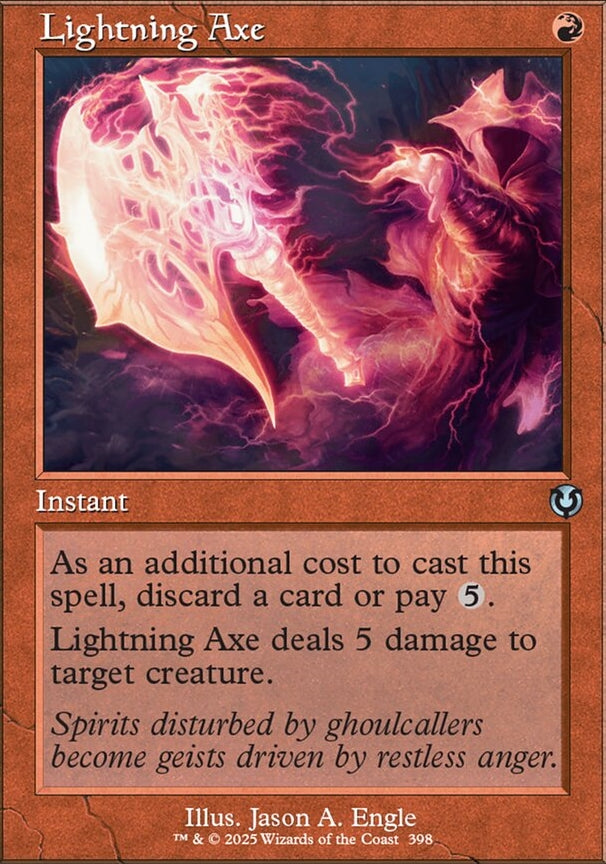 Lightning Axe [ #0398 Retro Frame ] (INR-U-FOIL)