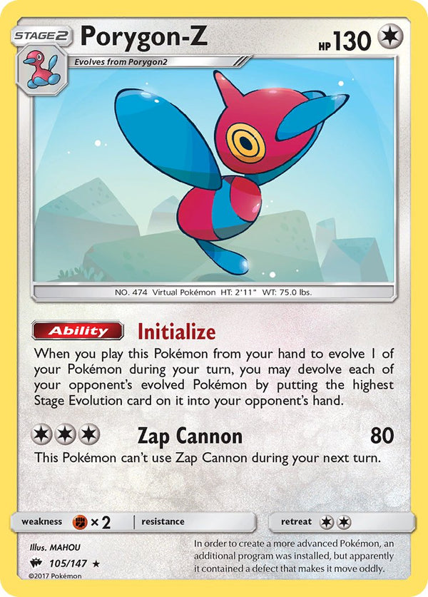 Porygon-Z - 105/147 (SM:BUS) Holo Rare - Near Mint Holofoil