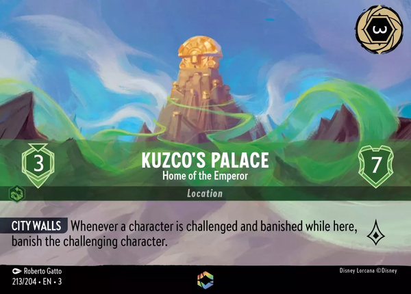 Kuzco's Palace - Home of the Emperor (Alternate Art) (Into the Inklands 213/204) Enchanted - Near Mint Holofoil