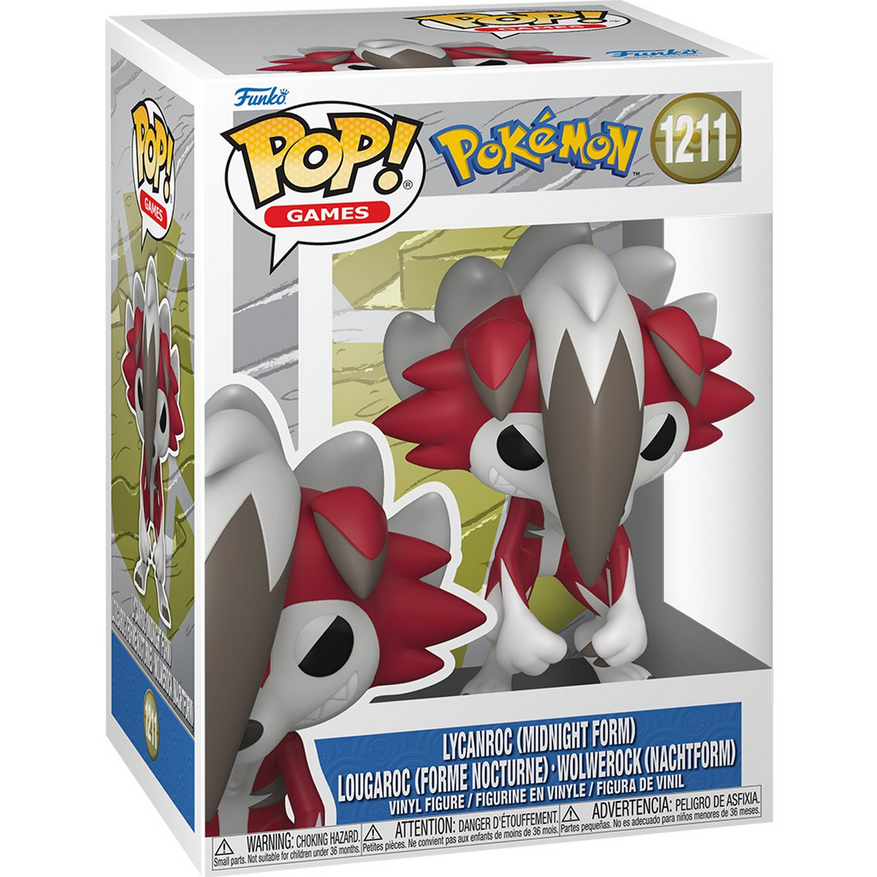 POP Figure: Pokemon #1211 - Lycanroc (Night)