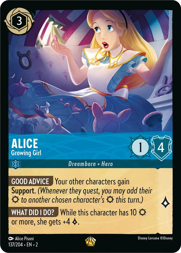 Alice - Growing Girl (Rise of the Floodborn 137/204) Legendary - Near Mint Cold Foil