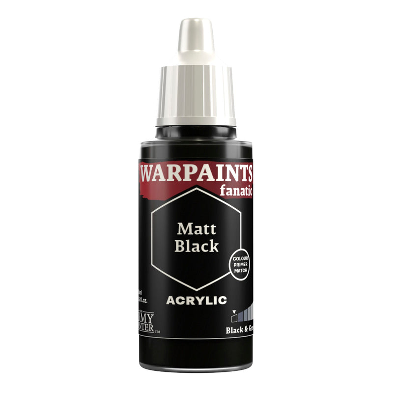 The Army Painter: Warpaints Fanatic - Matt Black (18ml/0.6oz)