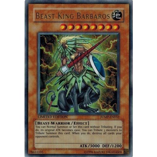 Beast King Barbaros (JUMP-EN032) Ultra Rare - Near Mint Limited Edition