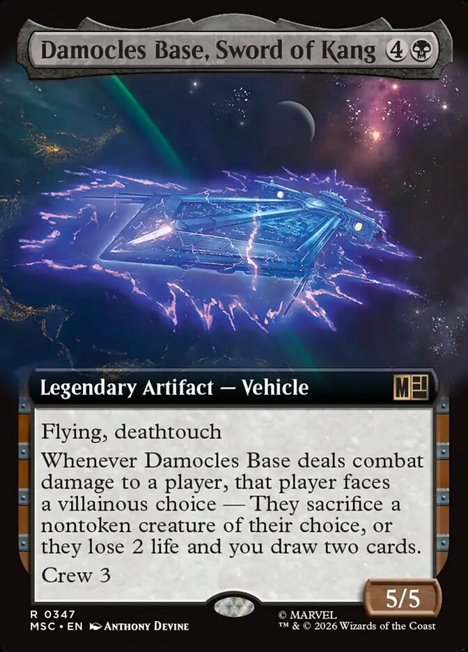 Damocles Base, Sword of Kang [ #0347 Extended Art ] (MSC-R)