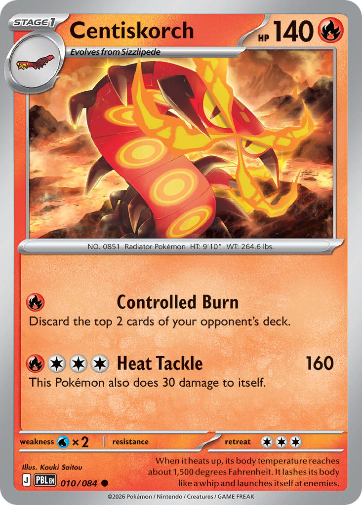 Centiskorch - 010/084 (PBL) Common