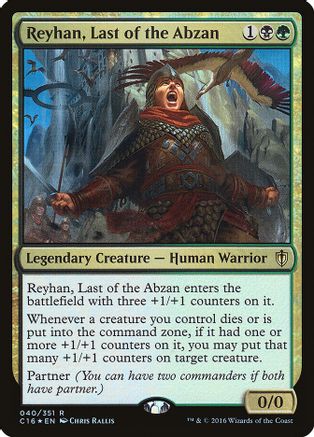 Reyhan, Last of the Abzan (C16-R-FOIL) Damaged