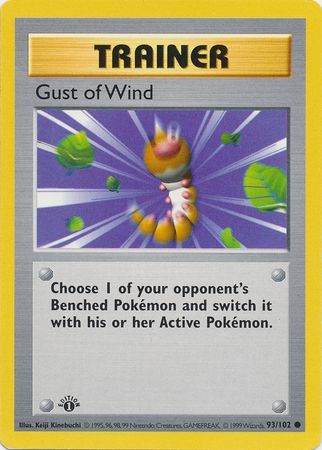 Gust of Wind - 093/102 (BS) 1st Edition Common - Near Mint