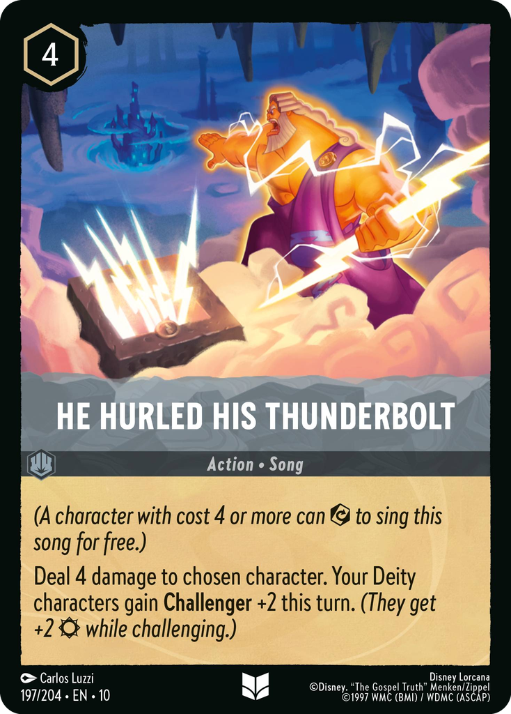 He Hurled His Thunderbolt (197/204 - Whispers in the Well) Uncommon