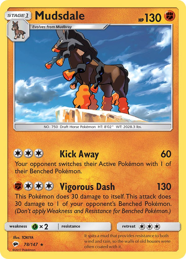 Mudsdale - 078/147 (SM:BUS) Rare - Near Mint