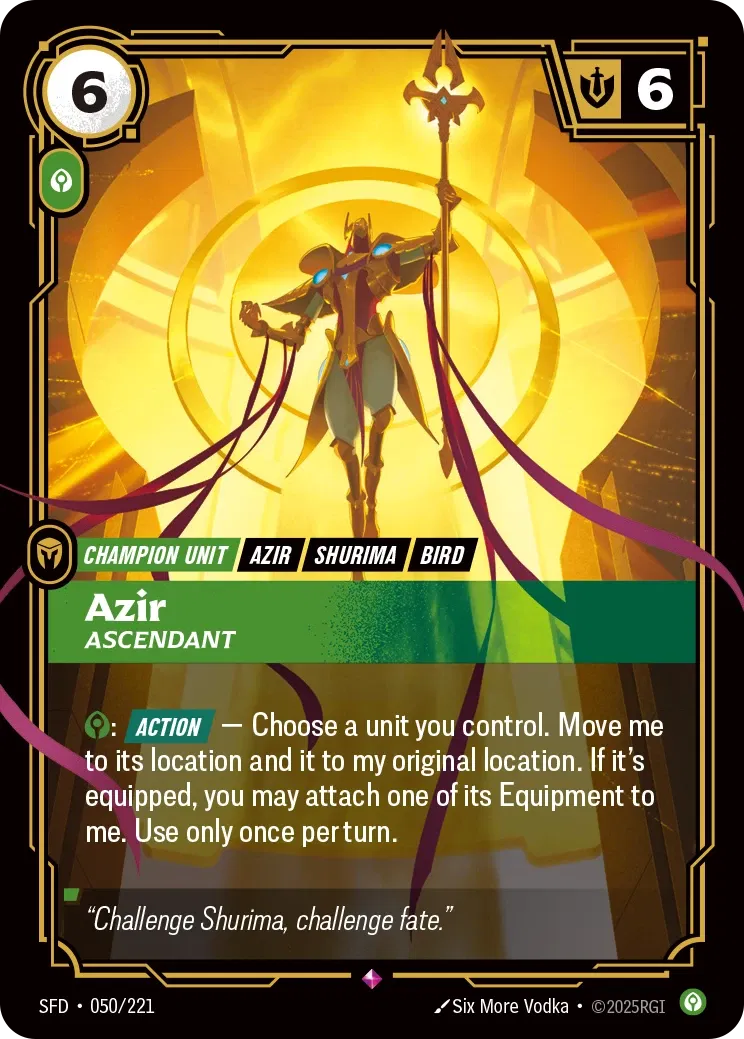 Azir - Ascendant - 050/221 (SFD) Rare