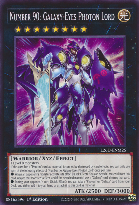 Number 90: Galaxy-Eyes Photon Lord (L26D-ENM25)