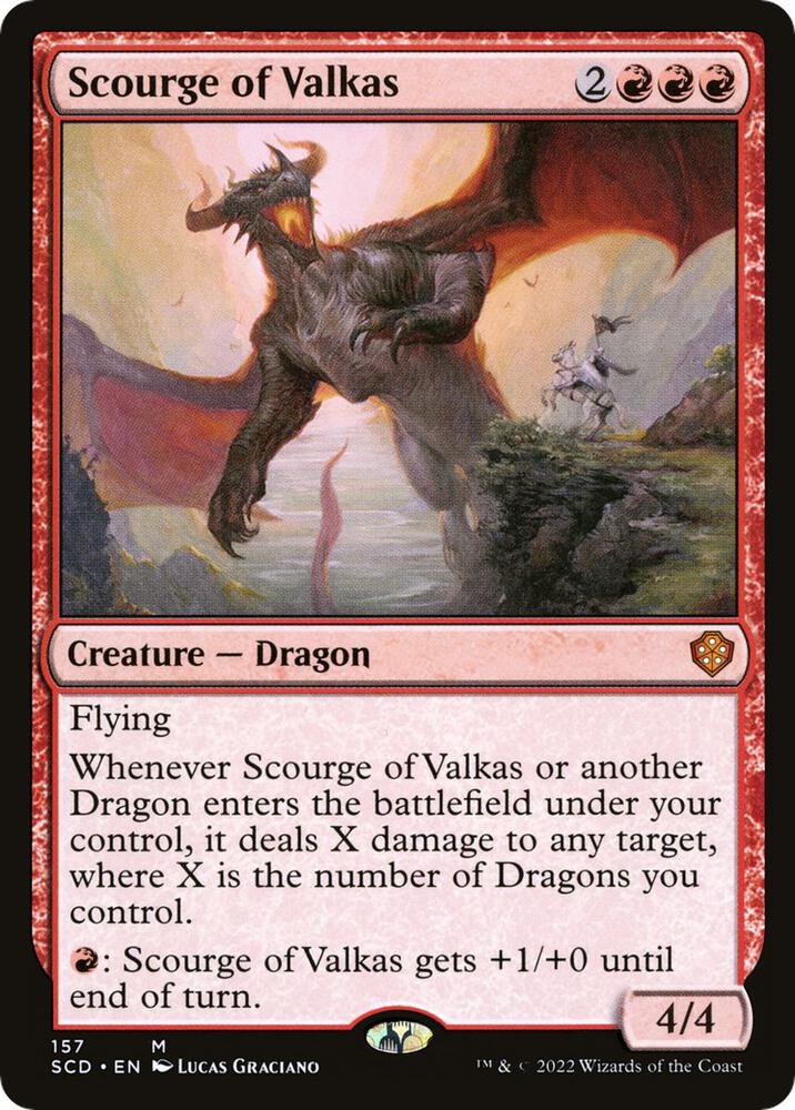 Scourge of Valkas [#157] (SCD-M) Moderately Played