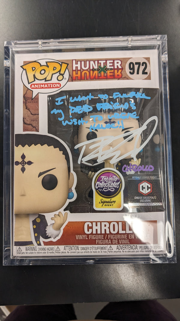 POP Figure: Hunter X Hunter #0972 - Chrollo (Chalice Collectibles Exclusive) (Signed w/ JSA Certification)