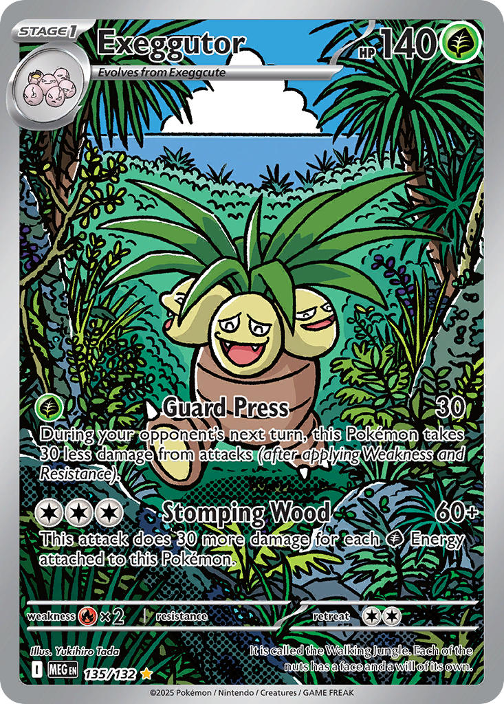 Exeggutor - 135/132 (MEG) Illustration Rare