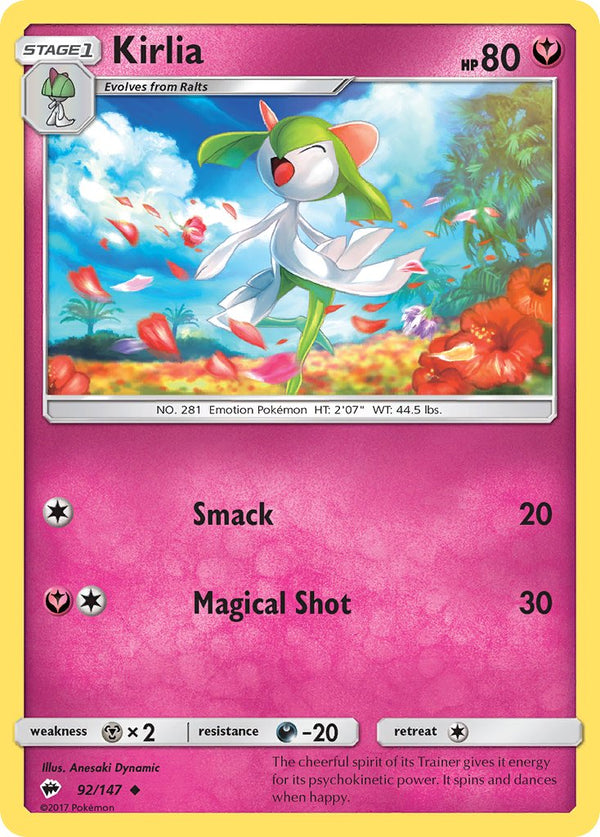 Kirlia - 092/147 (SM:BUS) Uncommon - Near Mint