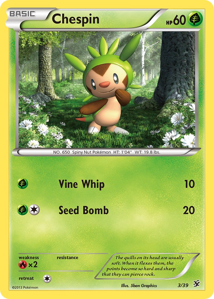 Chespin - 003/039 (KSS) Common - Near Mint