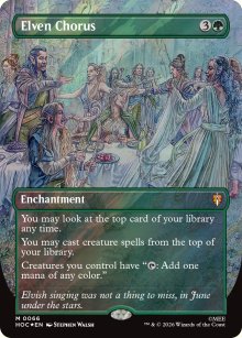 Elven Chorus [ #0066 Borderless Surge Foil ] (HOC-M)