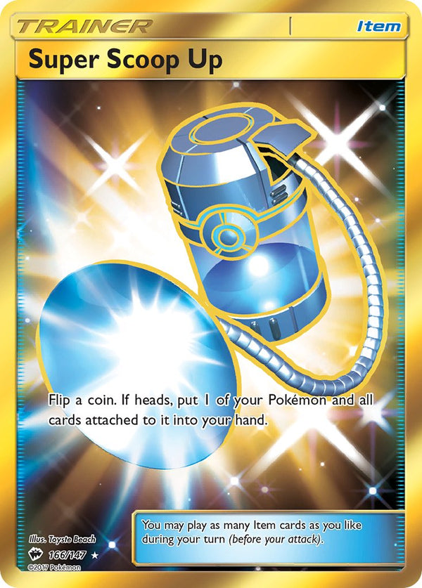 Super Scoop Up (Secret) - 166/147 (SM:BUS) Secret Rare - Near Mint Holofoil