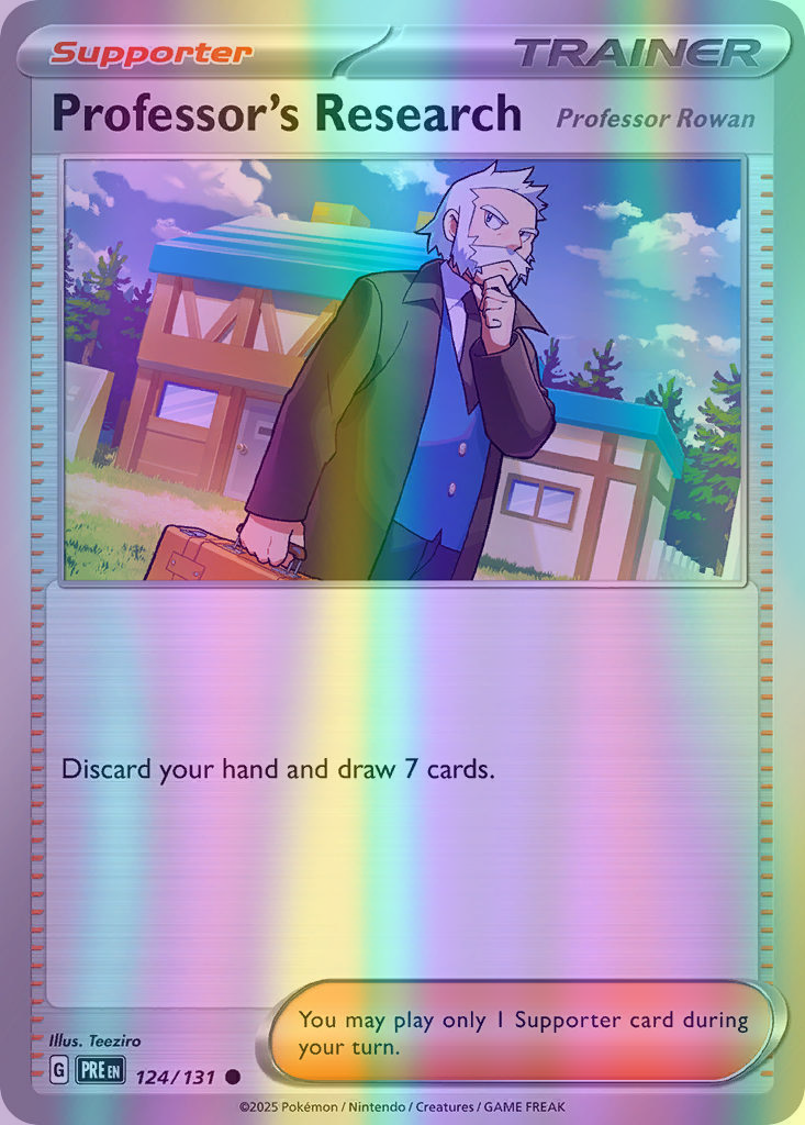 Professor's Research [Professor Rowan] - 124/131 (PRE) Common - Near Mint Reverse Holofoil