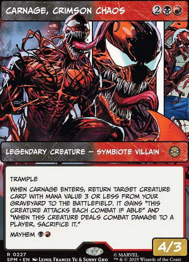 Carnage, Crimson Chaos [ #0227 Borderless ] (SPM-R)