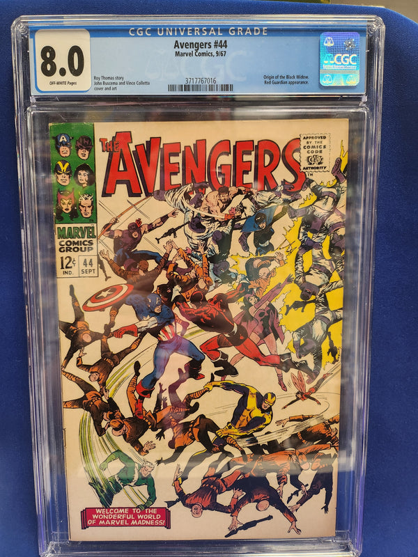 Avengers (1963 Series) #44 (CGC 8.0) Death of 1st Red Guardian