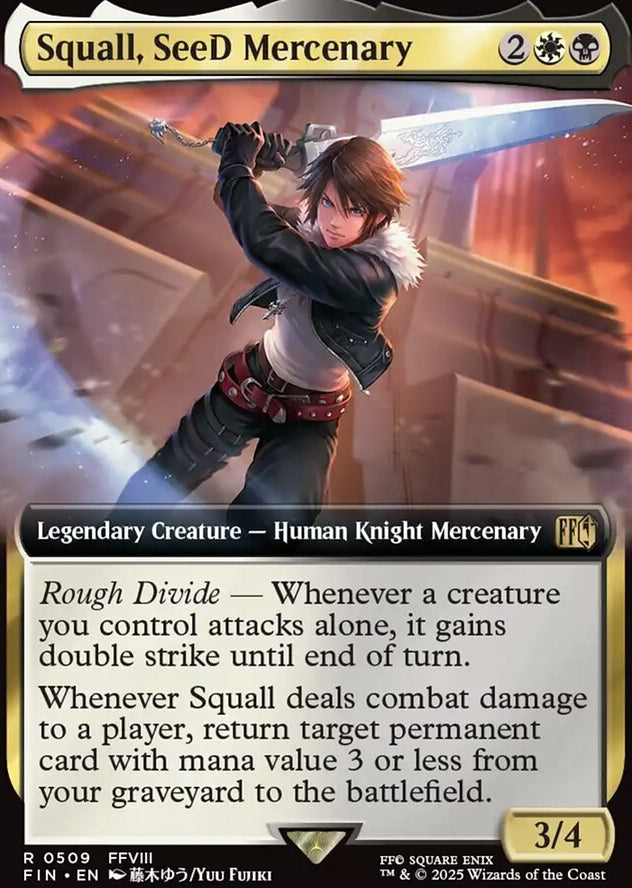 Squall, SeeD Mercenary [ #0509 Extended Art ] (FIN-R)