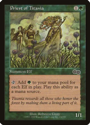 Priest of Titania (USG-C) Moderate Play