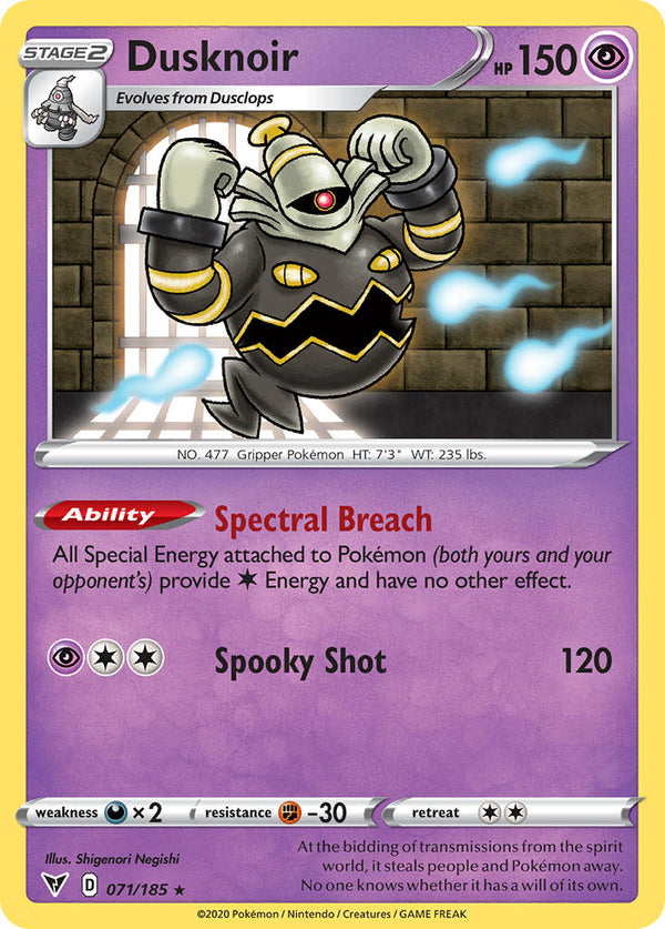 Dusknoir - 071/185 (SWSH04) Holo Rare - Near Mint Holofoil