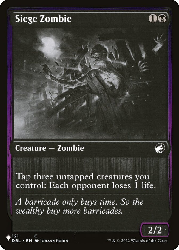 Siege Zombie (DBL-C-LIST)