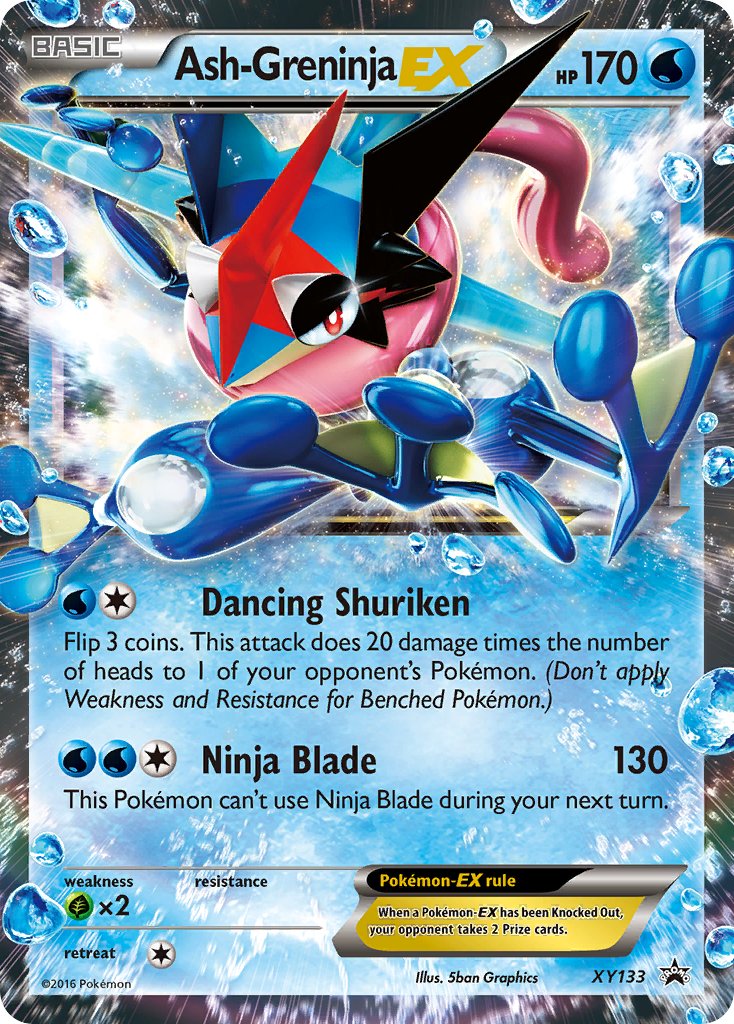 Ash-Greninja EX - XY133 (XY:PR) Promo - Near Mint Holofoil