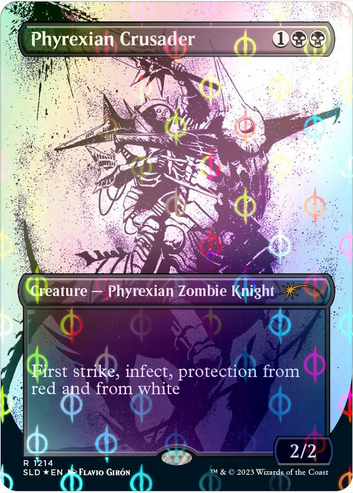 Phyrexian Crusader [#1214 Compleat FOIL] (SLD-R)