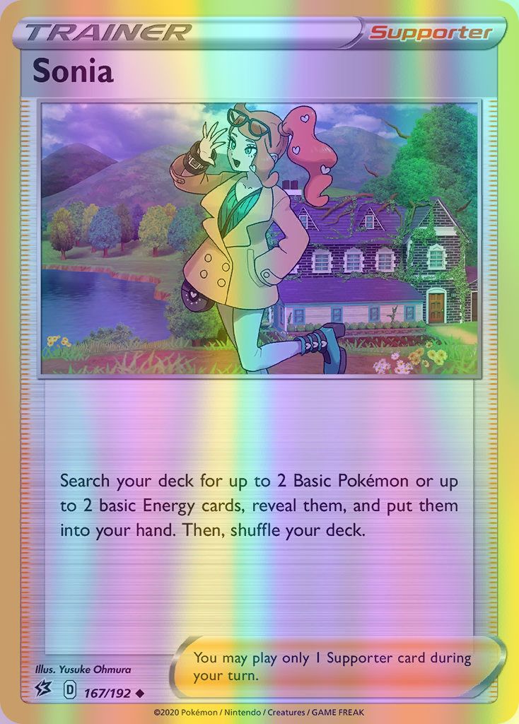 Sonia - 167/192 (SWSH02) Uncommon - Near Mint Reverse Holofoil