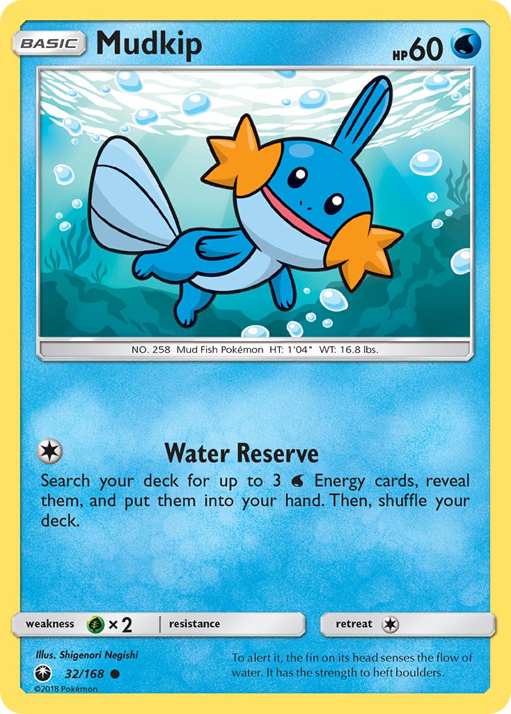 Mudkip - 032/168 (CES) Common - Near Mint
