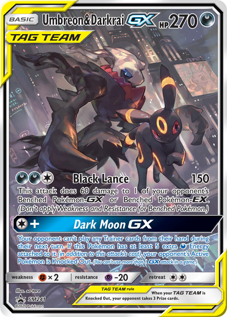 Umbreon & Darkrai GX - SM241 (SM:PR) Promo - Near Mint Holofoil