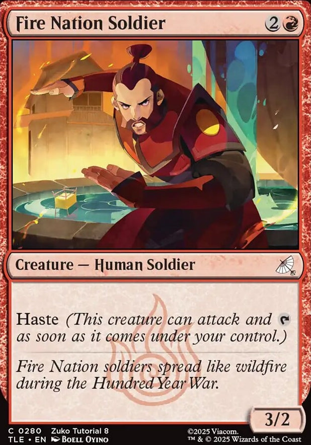 Fire Nation Soldier [ #0280 ] (TLE-C)