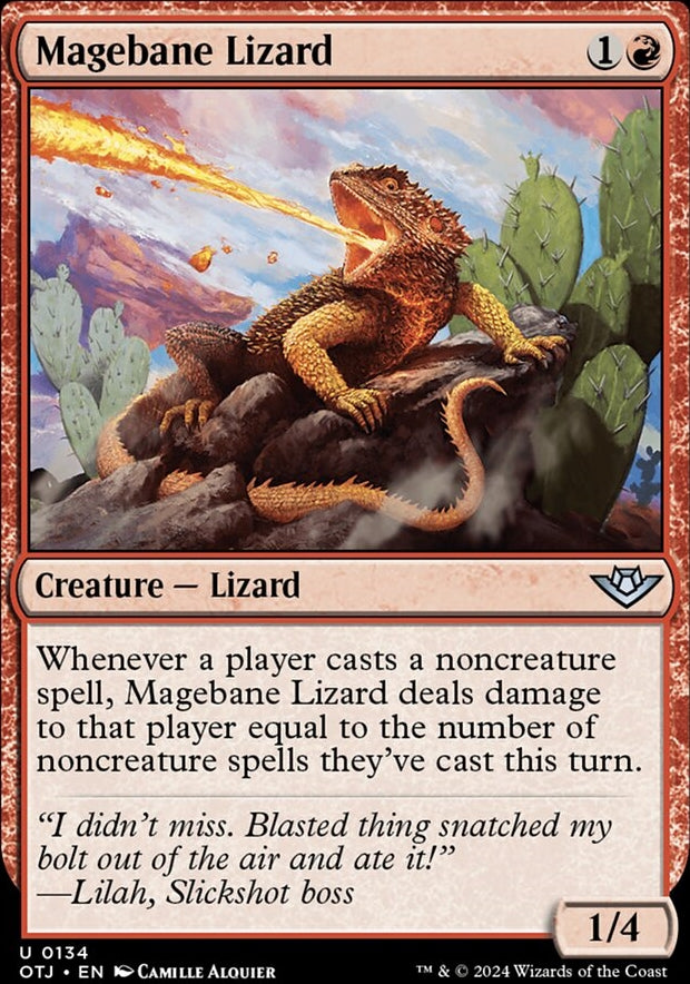 Magebane Lizard [#0134] (OTJ-U-FOIL)